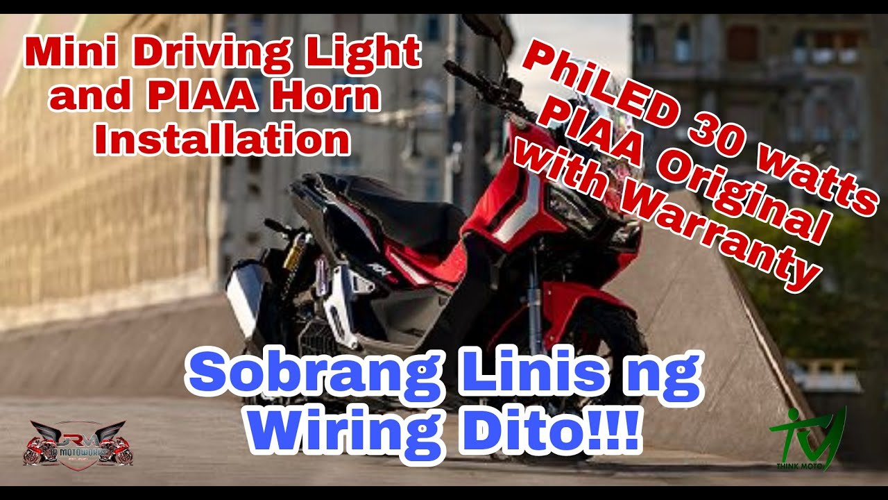 HONDA ADV150 | Mini Driving Light Installation | Horn Installation | Tutorials | JRMotowork Vlog #2