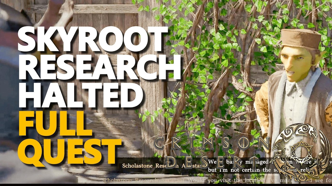 Skyroot Research Halted FULL QUEST Crimson Desert