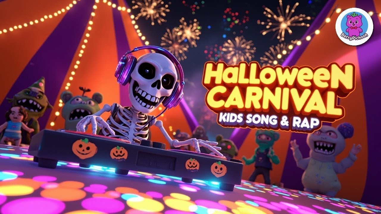 Spooky Street Carnival Monster Dance Rap 🧛 🎪 | Halloween Song for Kids | Sing & Move