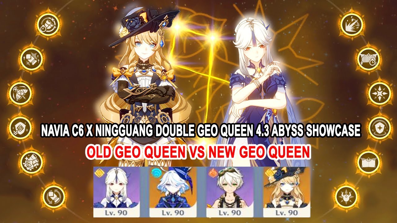 Navia C6 x Ningguang C6 : Old vs New Geo Queen 4.3 Abyss Floor 12 & Open World Showcase