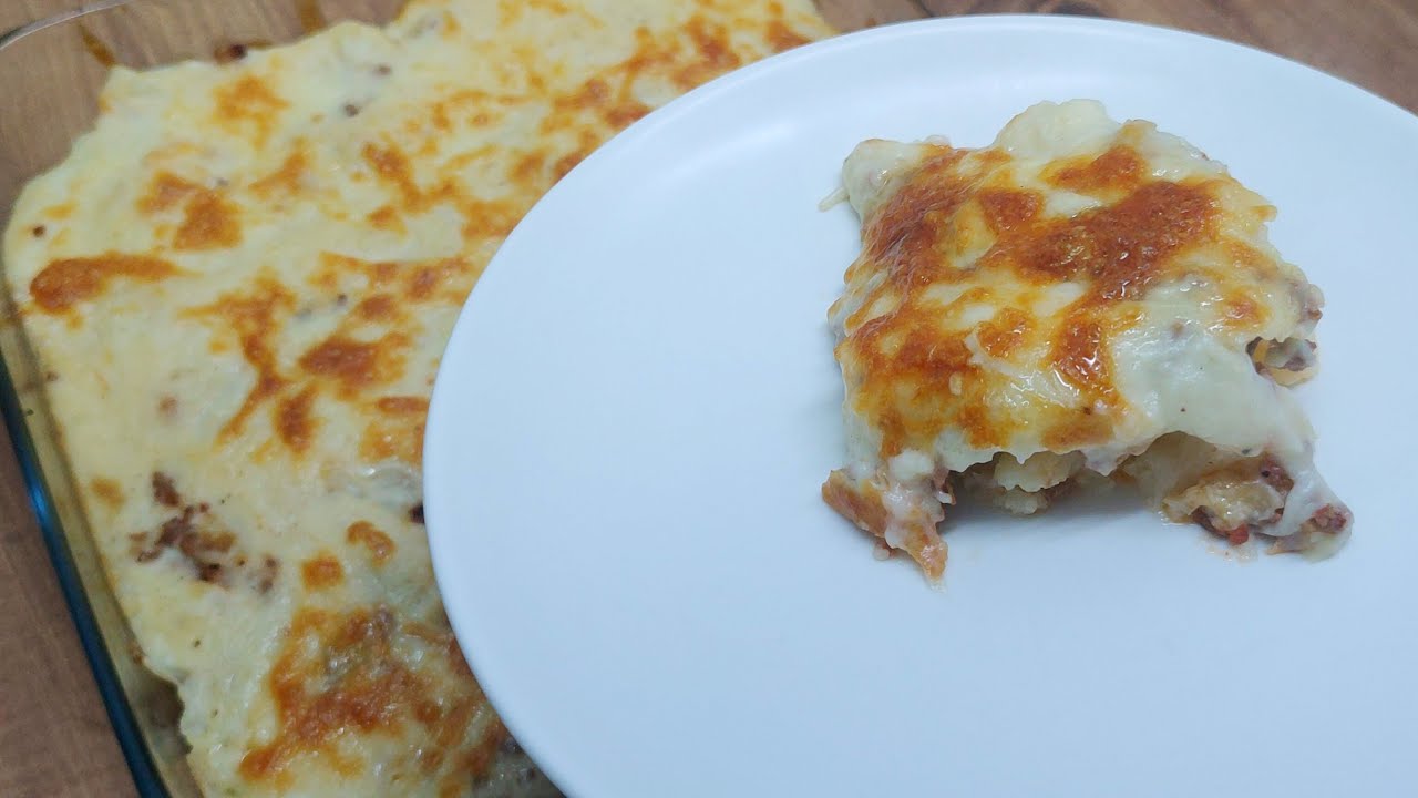 FIRINDA BEŞAMEL SOSLU KIYMALI KARNABAHAR TARİFİ - BEŞAMEL SOSLU KARNABAHAR NASIL YAPILIR