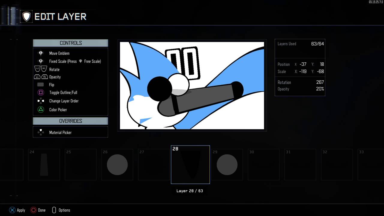 BO3 Regular Show Mordecai Emblem Tutorial