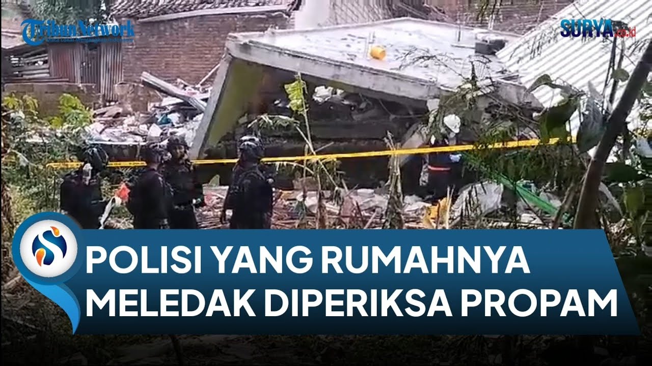 KRONOLOGI Rumah Polisi Meledak di Puri, Mojokerto. Polisi Bhabinkamtibmas Kini Diperiksa Propam