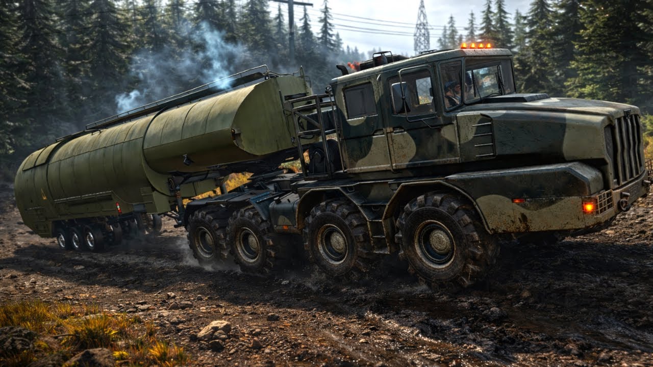 Hauling 10000L of Diesel Through Hell | 8×8 Heavy Truck Mission