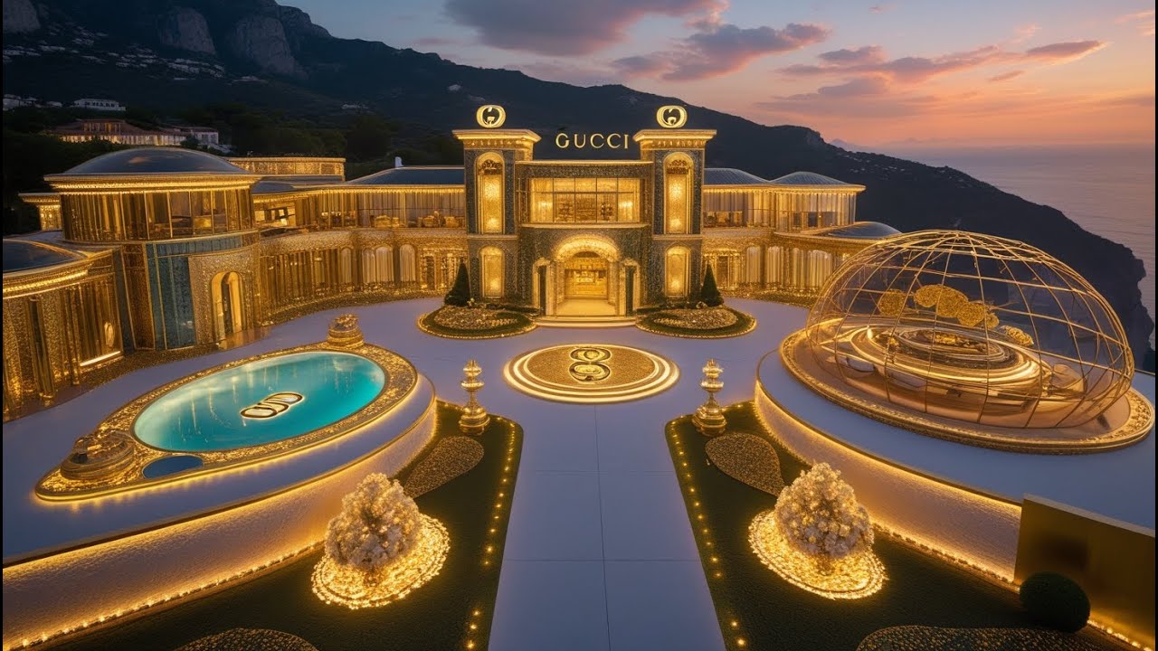 Touring the Most Expensive Gucci Mansions Ever Built! ($3B Estate) #MegaMansion #DesignerHome #fyp
