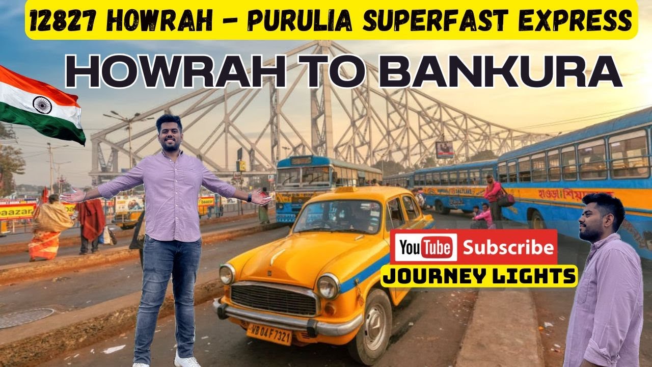 12827 Howrah - Purulia Superfast Express || Howrah To Bankura || Train Journey| Hotel Hilton Bankura