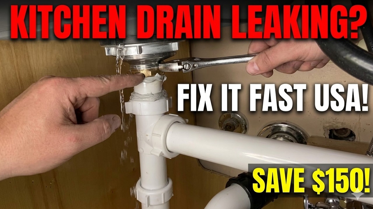 Quick Fix for Leaking Kitchen Sink Drain Stop Under Sink Drips Fast