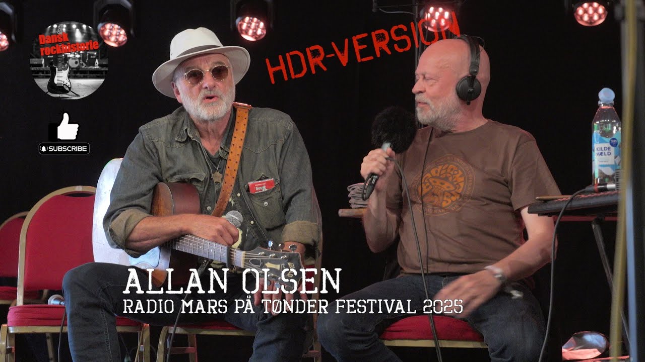 Allan Olsen live på Radio Mars på Tønder festival 2025 HDR