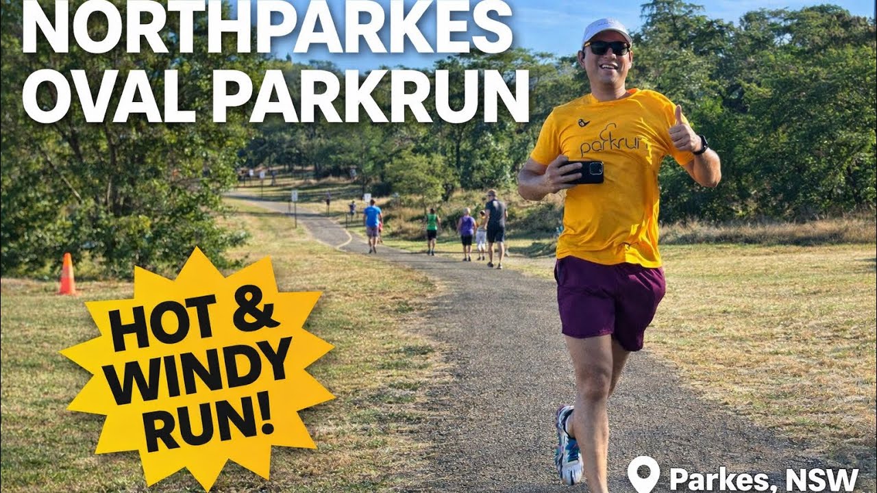 Забег Northparkes Oval Parkrun в Новом Южном Уэльсе | Один из самых ветреных забегов, которые я к...