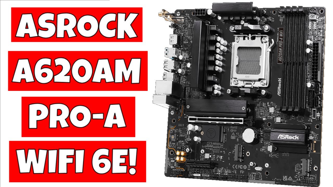 BUDGET MATX AM5 Banger Asrock A620AM ProA WiFi 6E Unboxing & Tour