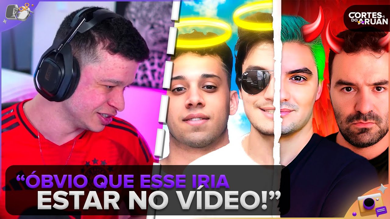 ARUAN REAGE: QUANDO YOUTUBERS AMADOS SE TORNAM ODIADOS (LIPEN) - Cortes do Aruan