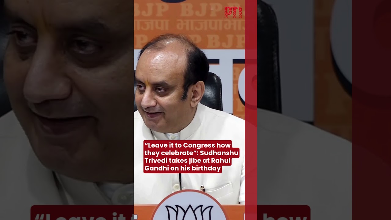 &ldquo;Leave it to Congress how they celebrate&rdquo;: Sudhanshu Trivedi takes jibe at Rahul on his birthday