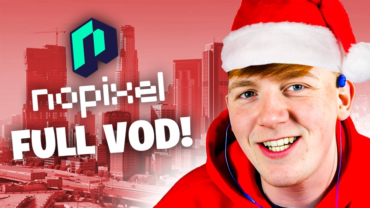 CHRISTMAS On NoPixel GTA RP! (Full VOD)