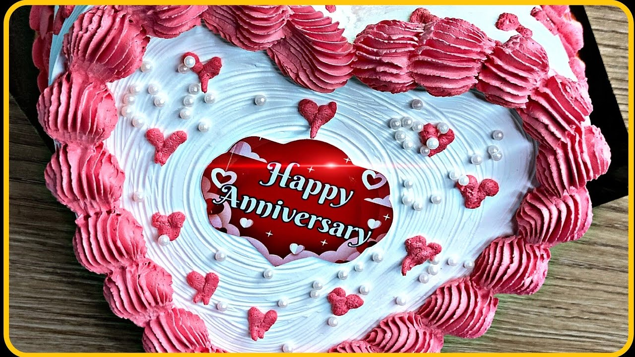 Anniversary Design Cake #cake #birthdaycakedecorating #cakedecorating #birthdaycake #cakedecoration