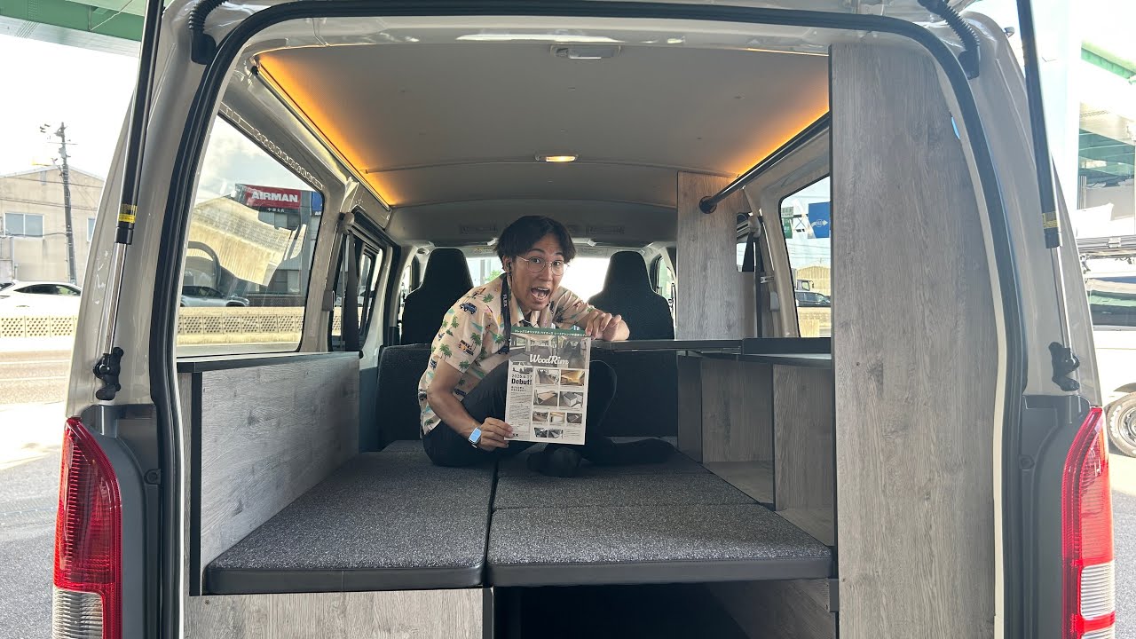 【新作内装架装】新車ハイエースDX　ディーゼル2WD〈WoodRim〉が、ついに一宮店に入庫♪♪