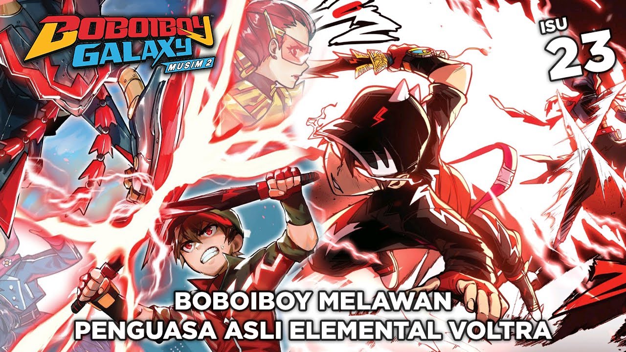Boboiboy Melawan Satriantar - Komik Boboiboy Galaxy Musim 2 Isu 23
