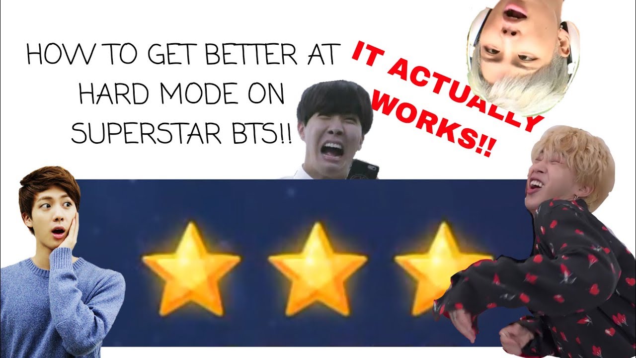 HELPFUL GUIDE TO PLAY HARD MODE ON SUPERSTAR BTS (semi-crack)