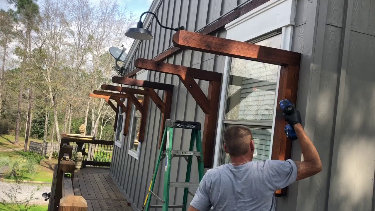 DIY Projects | Building a Cedar Awning With a Metal Roof