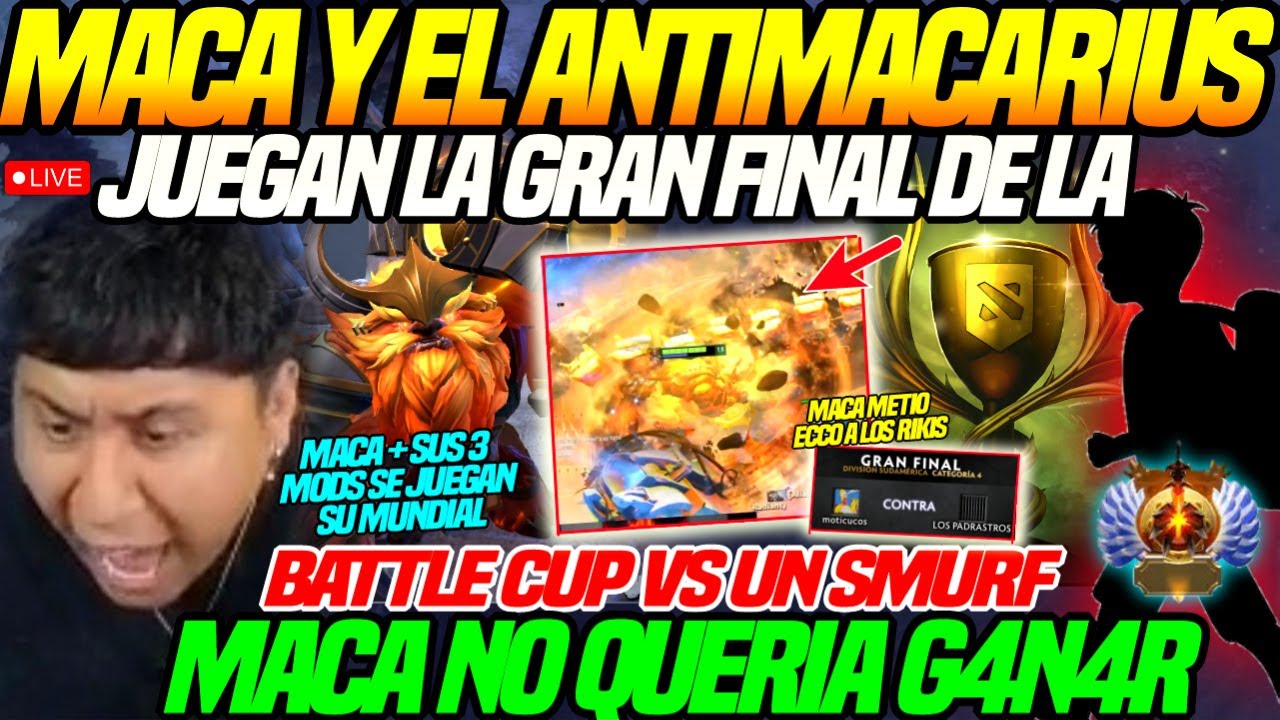 🏆MACARIUS y EL ANTIMACARIUS juegan la GRAN FINAL de la Battle Cup vs UN SMURF🏆MACA ULTEA a los RIKIS