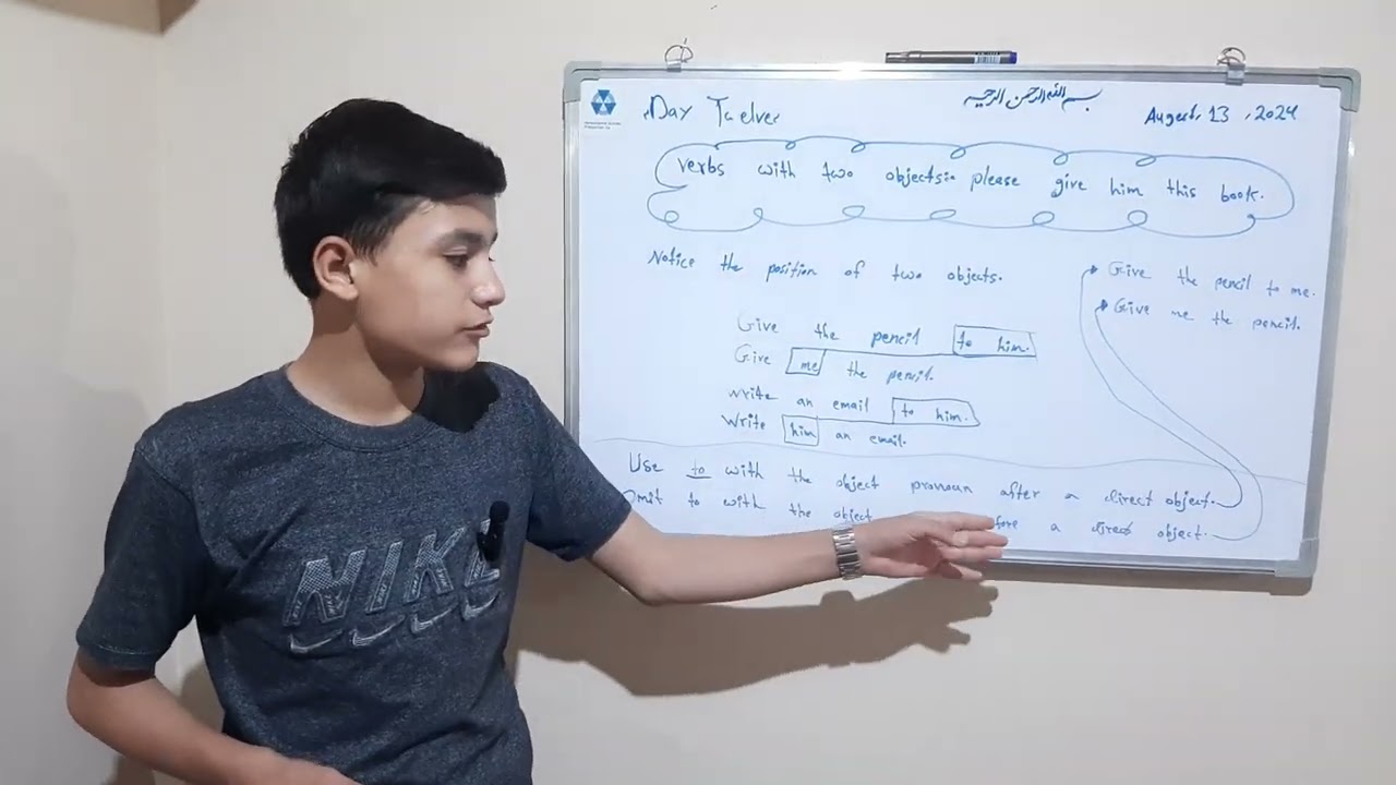 Verbs with two objects