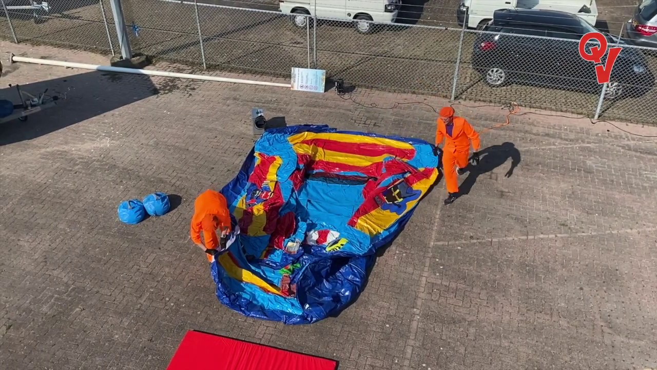 Opbouwen Springkussen Piraat 3D - Qui Vive