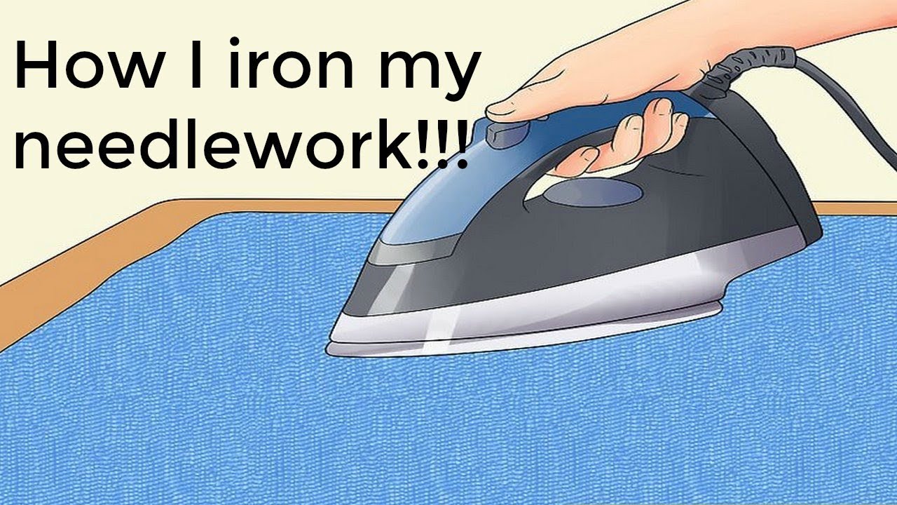 Cross Stitch/Flosstube#273  How I iron my finished pieces!!