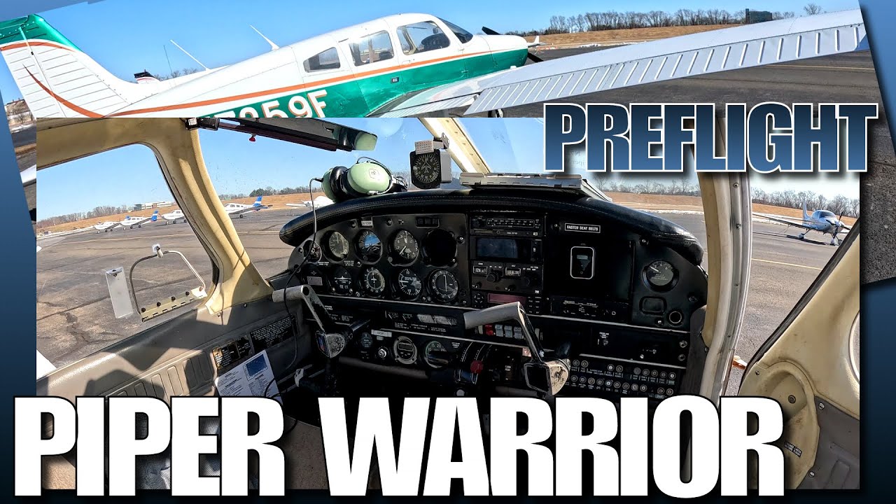 Piper Warrior Preflight: Engine Start Procedure from Interior Perspective