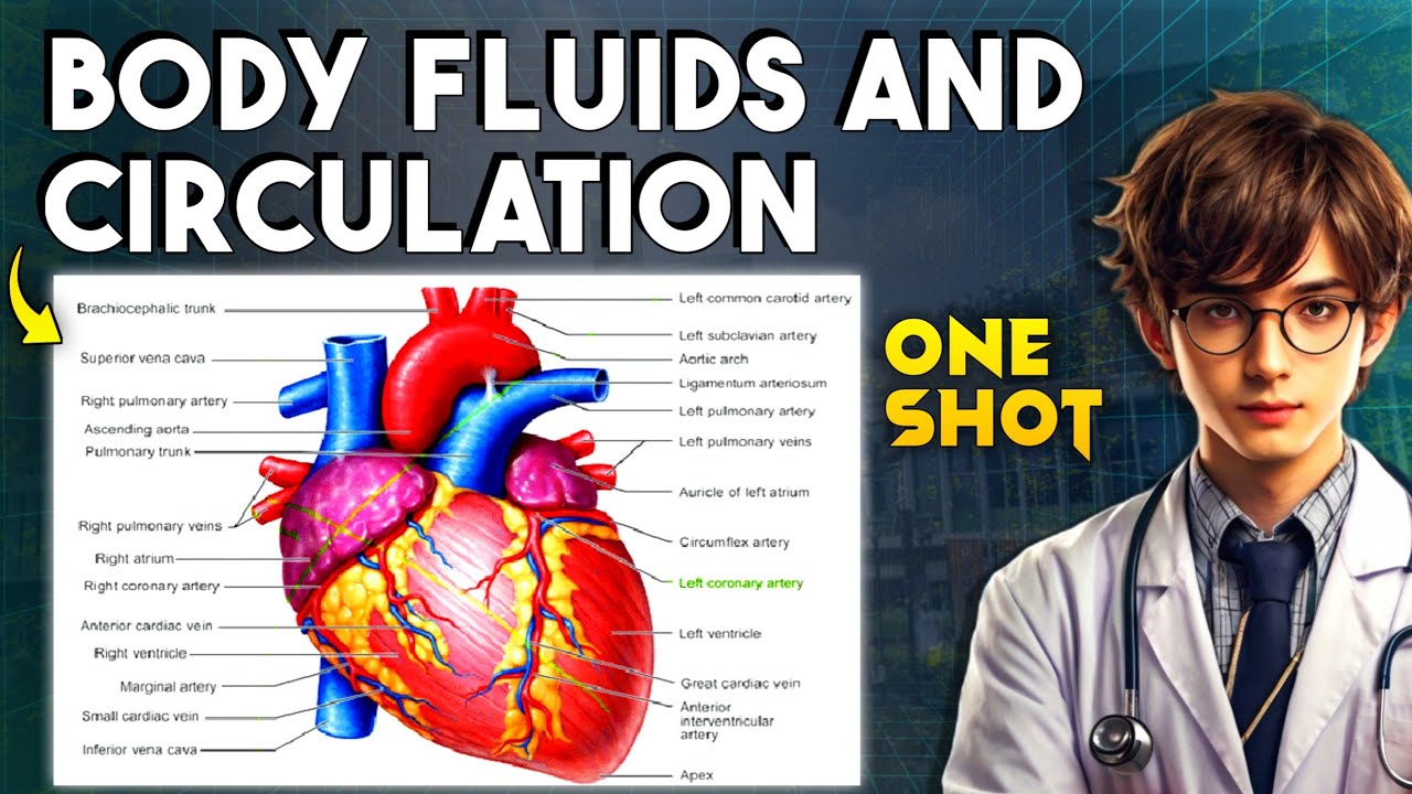 Body Fluids and Circulation ONE SHOT Revision | Biology OneShot For NEET 2025/2026 | HUMAN HEART