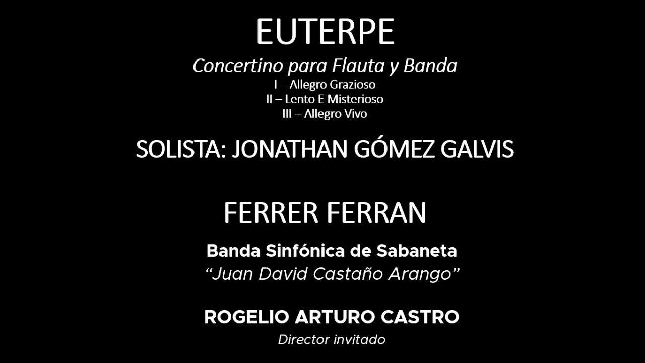 CONCERTINO PARA FLAUTA Y BANDA/FERRER FERRAN - BANDA SINFONICA DE SABANETA