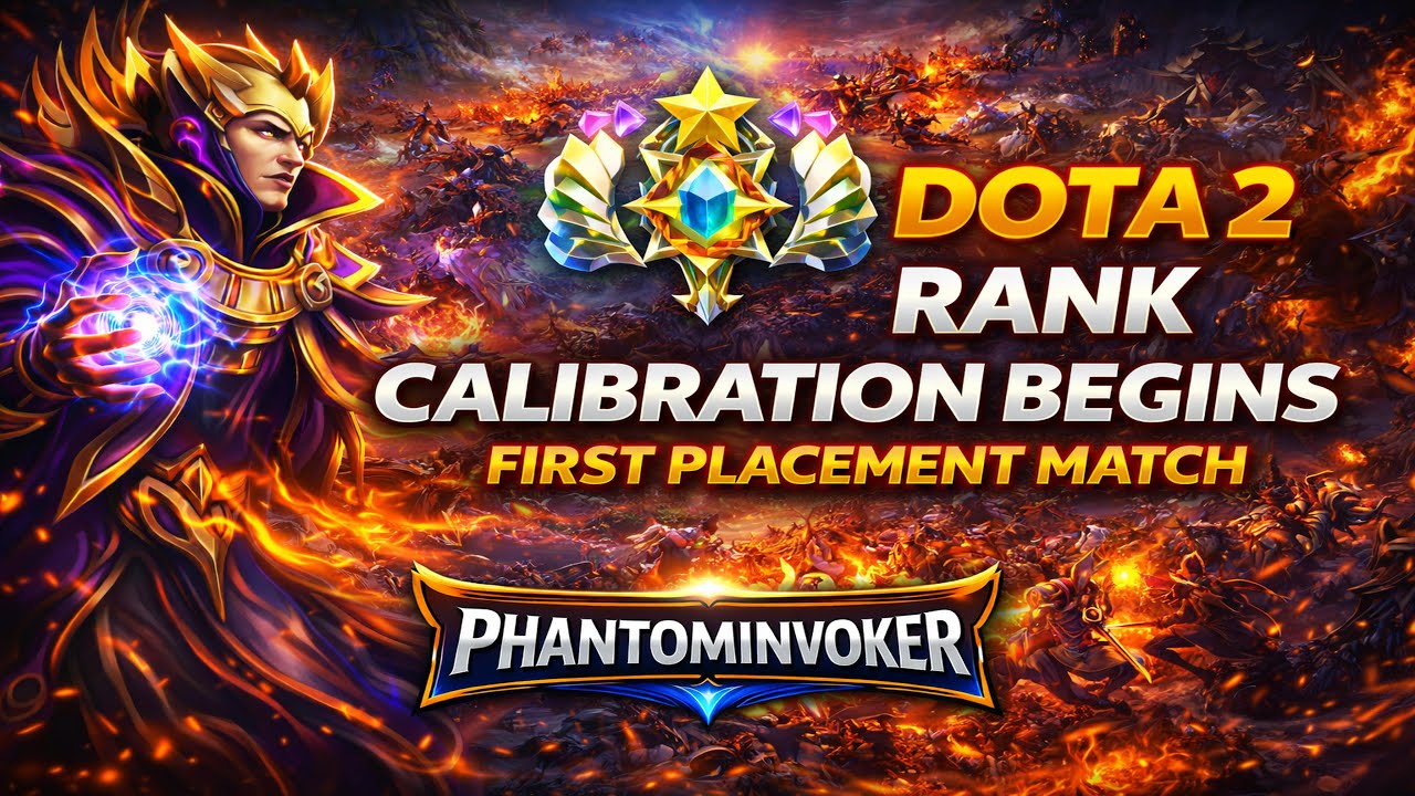 Dota 2 Rank Calibration Begins 2nd Game | First Placement Match &ndash; PhantomInvoker