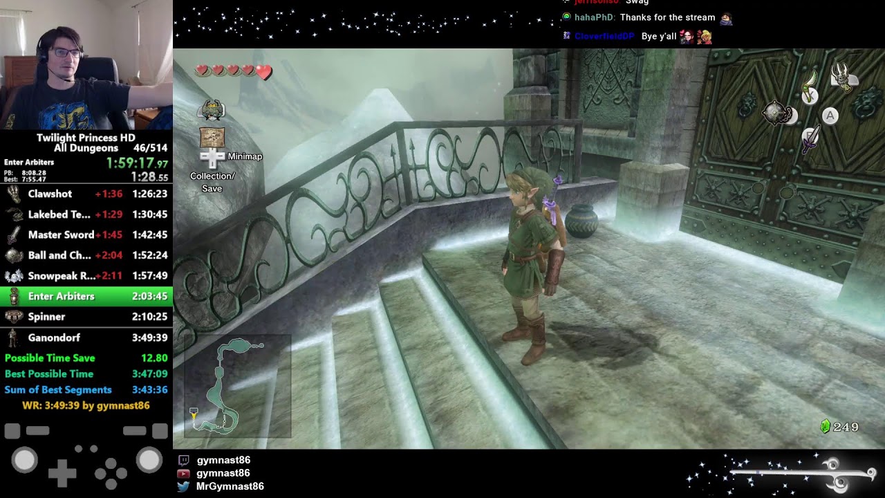 Twilight Princess HD All Dungeons Speedruns (Sleepy Edition)