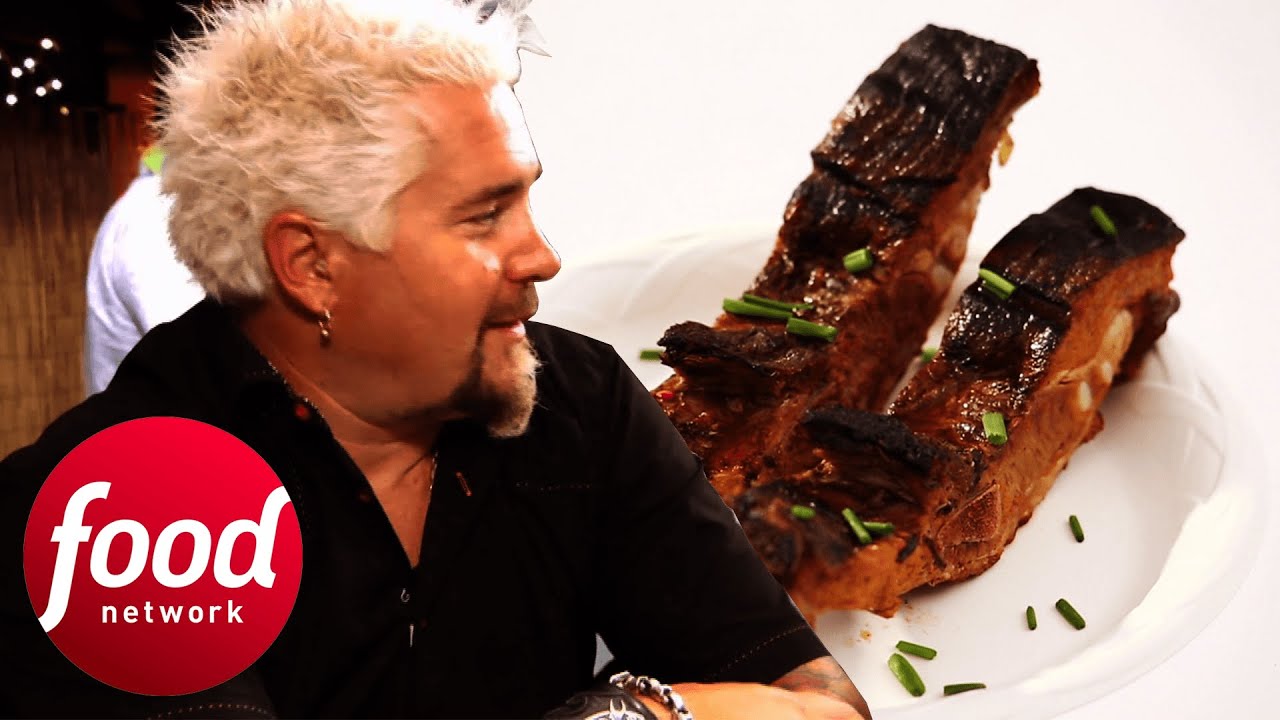 Delicious Ribs Are Named Luau's MVP! | Rachael vs Guy: Celebrity Cook Off