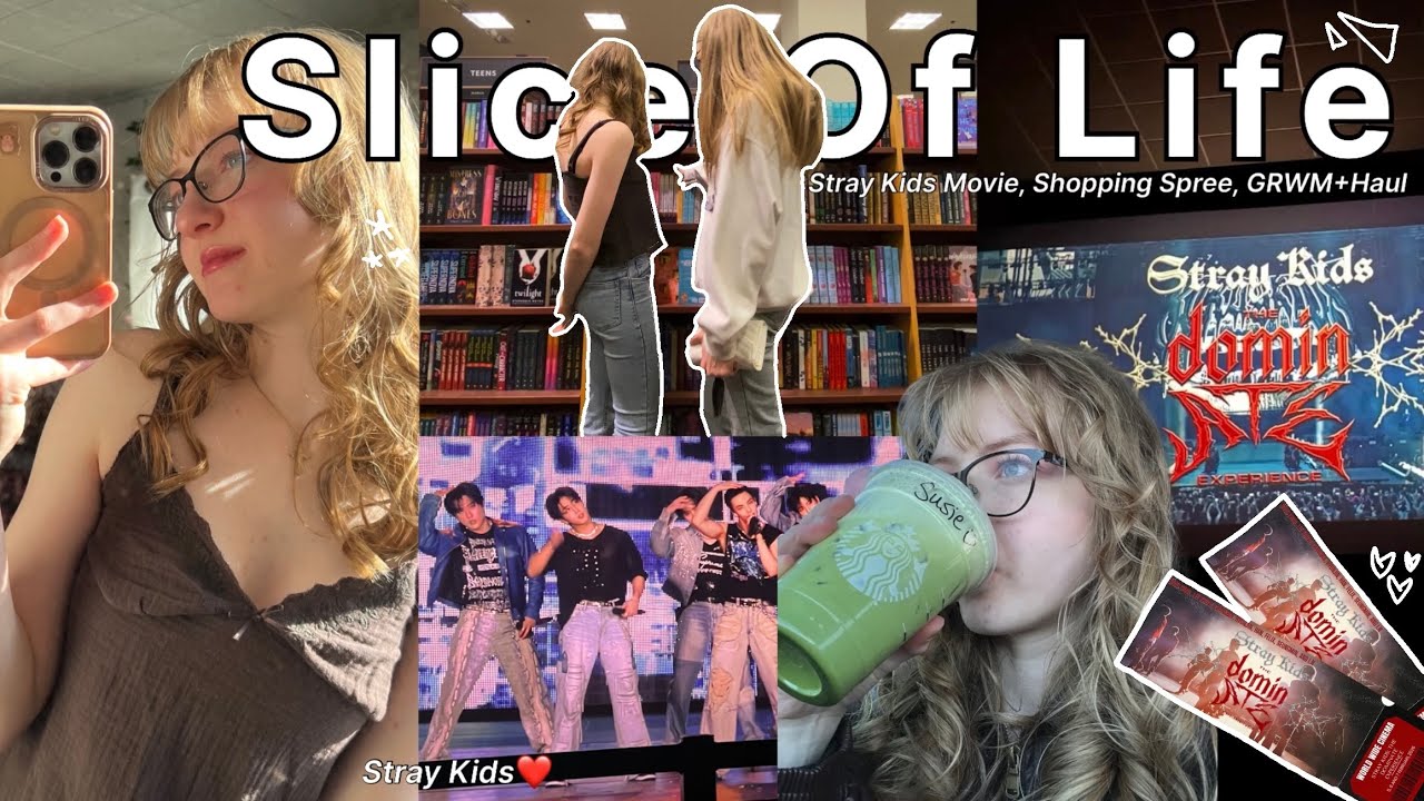 SLICE OF LIFE | Stray Kids Dominate Movie❤️ Shopping Spree, GRWN + Haul | A weekend vlog
