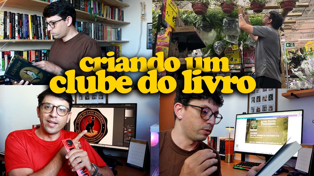 VLOG: Como planejei meu Clube do Livro + Rotina de compras e cozinha