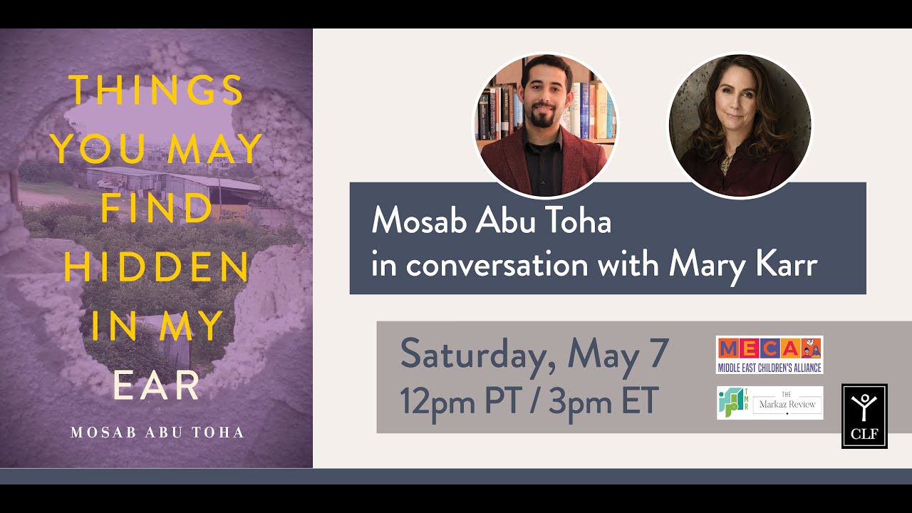 CITY LIGHTS LIVE! Mosab Abu Toha in conversation with Mary Karr