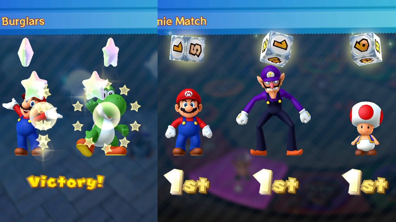 Mario Party Series Maps - Mario vs Waluigi vs Yoshi vs Toad