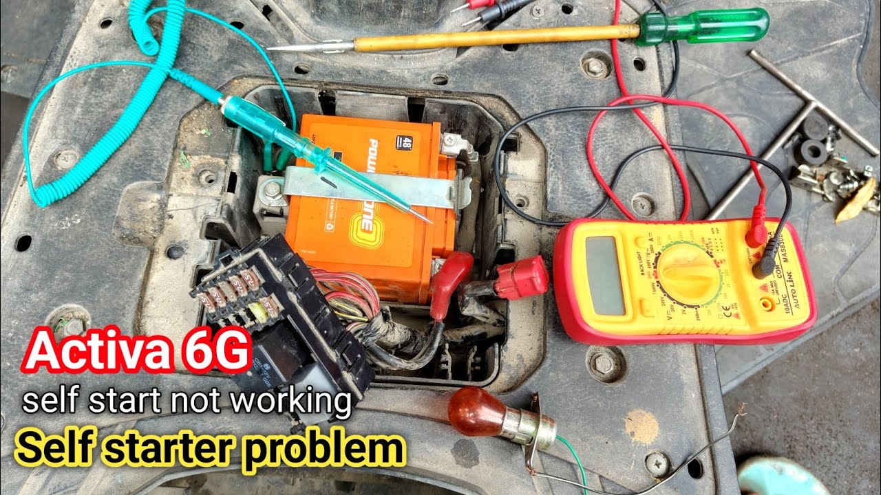 Activa 6G bs6 Self starting problem || self Marne per  tik tik sound 😭#activa6g 