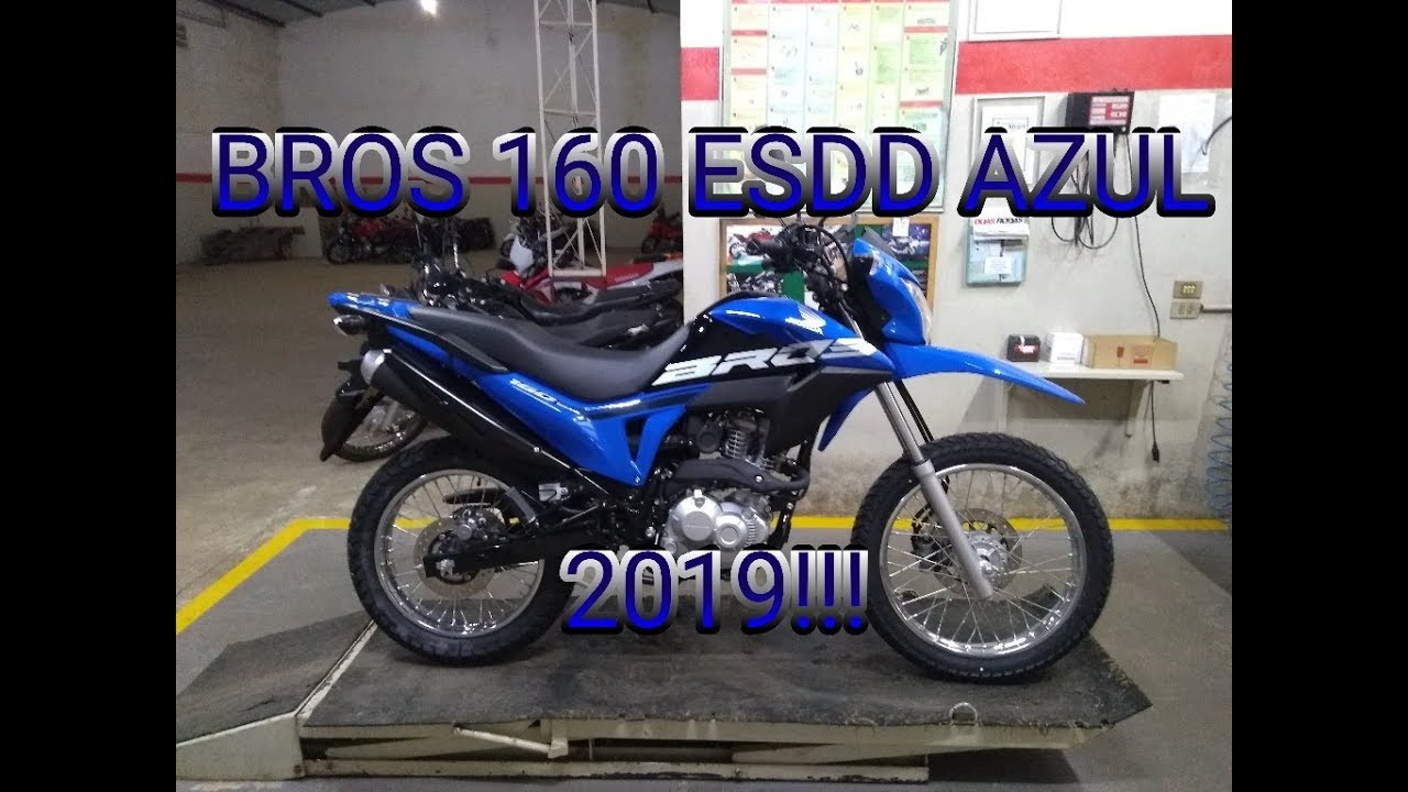 BROS 160 ESDD AZUL 2019, DETALHES.