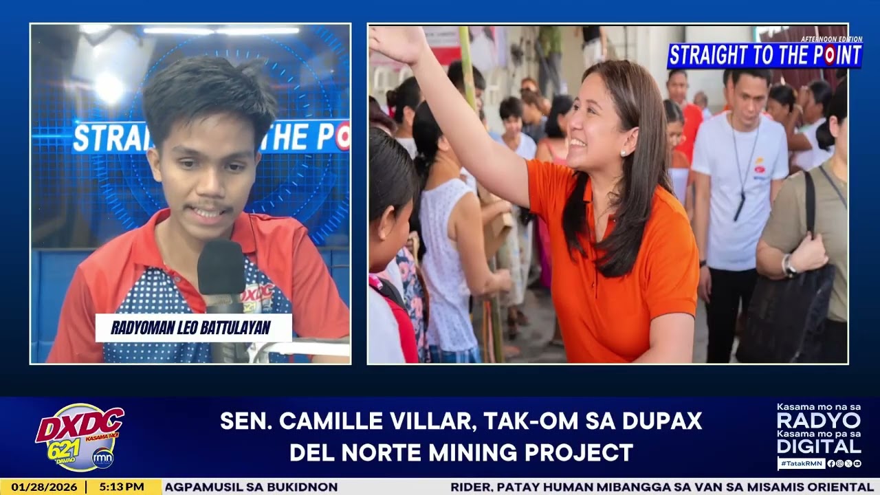 #DXDCRecap SEN. CAMILLE VILLAR, TAK-OM SA DUPAX DEL NORTE MINING PROJECT