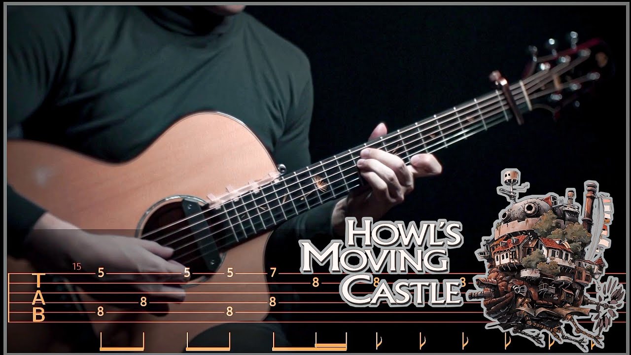 Merry-go-round of Life FROM Howl's Moving Castle on Fingerstyle Guitar [TAB]