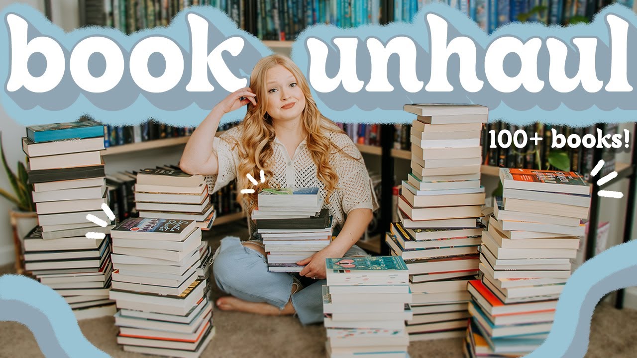 MY BIGGEST BOOK UNHAUL EVER \\ saying goodbye to 100+ books! 📚