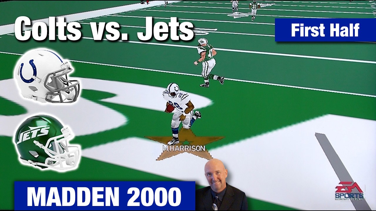 Madden NFL 2000 Colts vs Jets Game (First Half)
