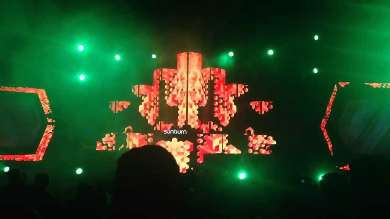 Cubezoid stage - sunburn goa 2013