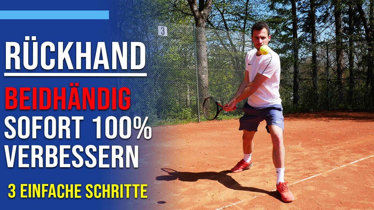 Tennis Rückhand | in 3 Schritten zur beidhändigen Rückhand | Tennis Mastery