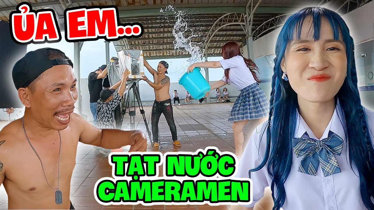 Hậu Trường Tạt Nước Camera Men | MV Lớp Trưởng Bất Ổn Phần 2 - Vê Vê Channel