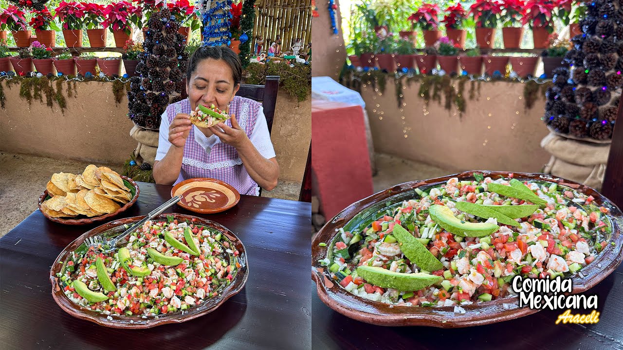 Como Vamos Andar Bien Enfiestados y Desvelados Les Preparé un Ceviche de Camarón Rápido y Sabroso