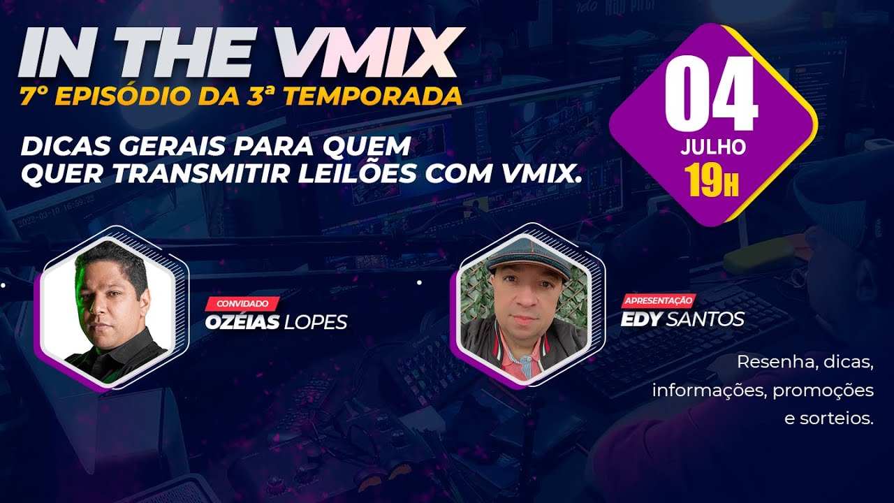 DICAS PARA QUEM QUER TRANSMITIR LEIL&Otilde;ES COM VMIX