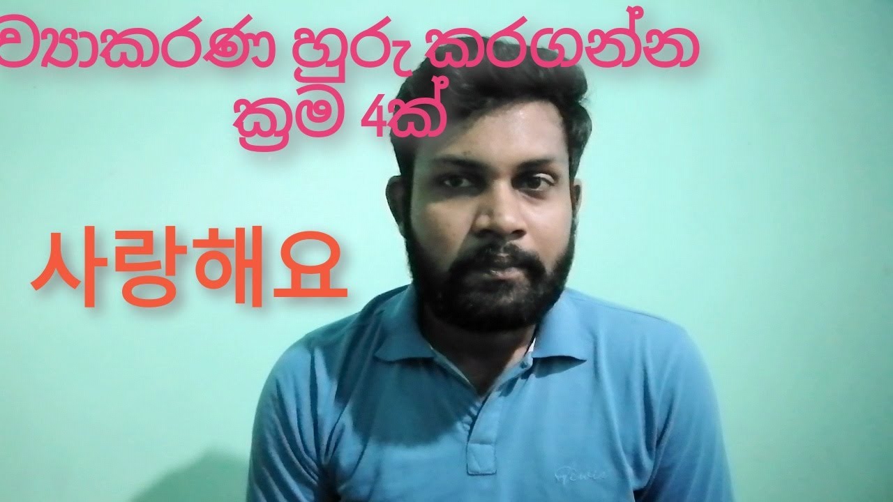 කොරියානු භාෂාව - ව්‍යාකරණ කොටස් තේරුම් ගන්න අමාරුද? - Korean Grammar for beginners - Learn Korean