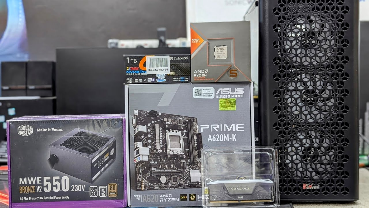 HOW TO BUILD ASUS A620M-K AMD 5-8600G Step by Step Assembly