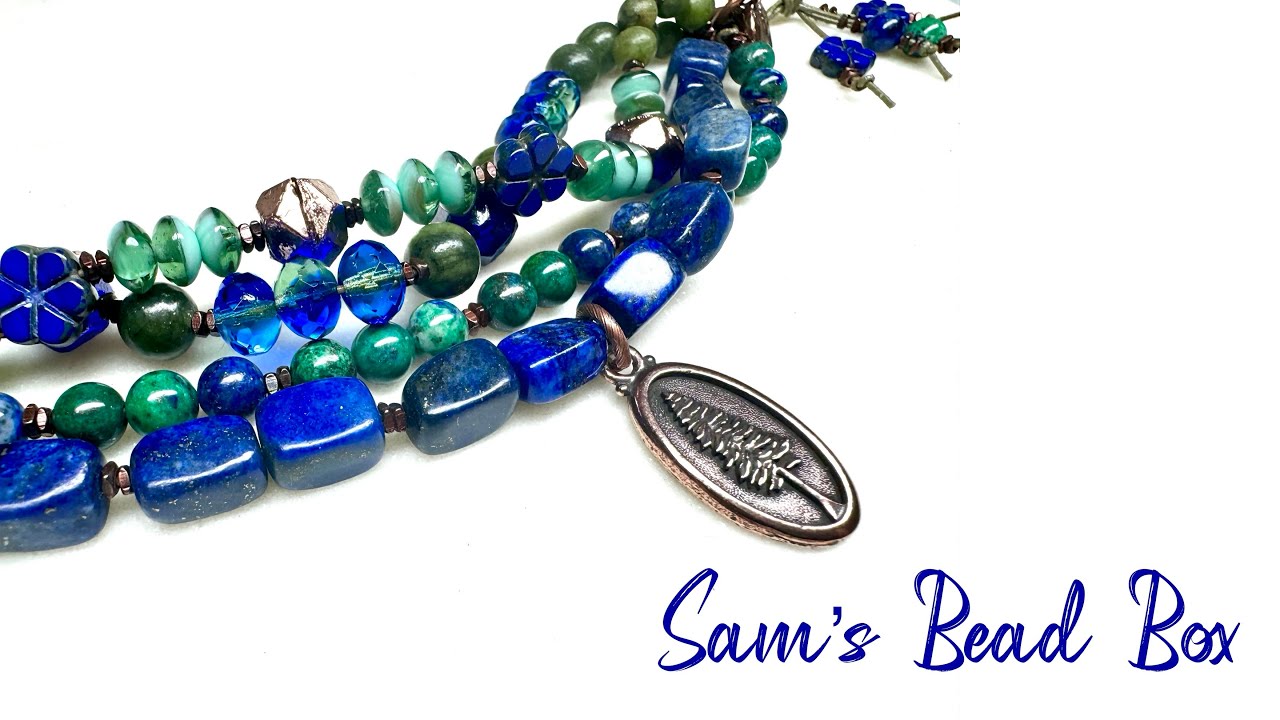 4 Strand Leather Bracelet Tutorial and Sam&rsquo;s Bead Box May 2024! 🌎🌍🌏